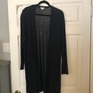 J Jill long cardigan navy lightweight